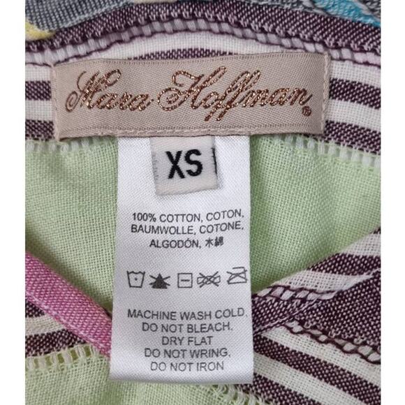 Mara Hoffman Gauze Rainbow Stripe Tank Top XS - Picture 4 of 7